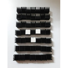 樹莓派、香橙派等單板電腦防熱當專用~黑色抗氧化鋁型材散熱片(含背膠) 15*15*15mm 散熱片 晶片散熱器